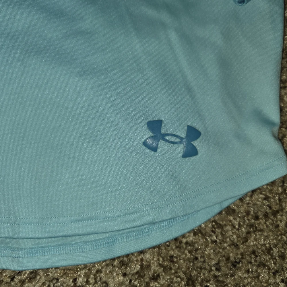 Youth Girl's Blue L/S UNDER ARMOUR HeatGear 1/4 Zipper Pullover Size Youth XL